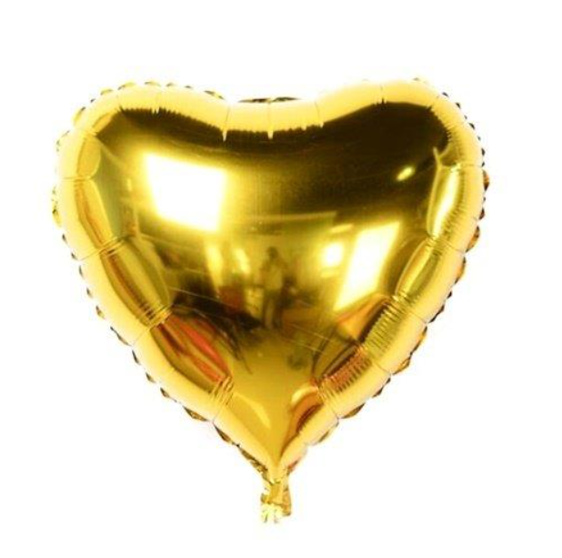 Kalp Folyo Balon Gold 18 INÇ